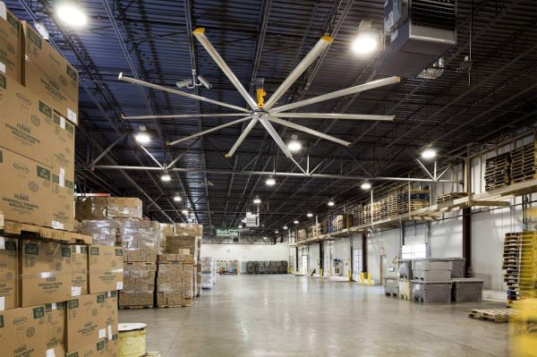 quạt trần công nghiệp  hvls